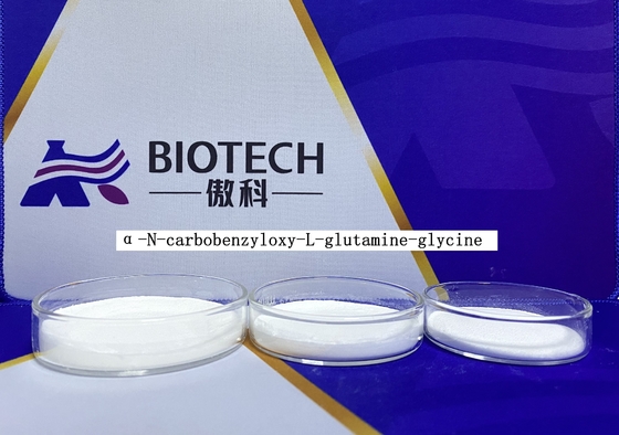 α άσπρη σκόνη γλυκίνης Ζ Glu Gly OH CAS 6610-42-0 γλουταμίνης Ν Carbobenzyloxy Λ 	Κοντά Polypeptides αλυσίδων