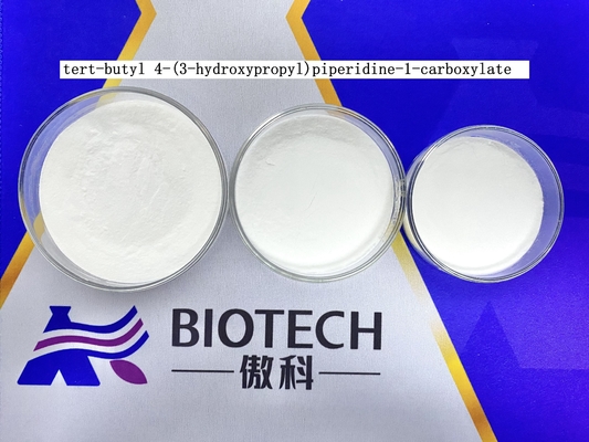 Ετεροκυκλική ένωση Tert-Butyl 4- ((3-Hydroxypropyl)-1-Carboxylate 97% CAS 156185-63-6