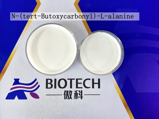 Υψηλής καθαρότητας N- Tert-Butoxycarbonyl -L-Alanine CAS 15761-38-3 Λευκή σκόνη MF C8H15NO4 EINECS αριθ. 239-847-8