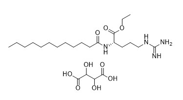 Arginine πρόσθετων ουσιών τροφίμων COA υγιές Ν άλφα Lauroyl αιθυλικό Tartrate C24H46N4O9 εστέρα
