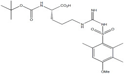 Αμινοξέα παραγώγια Boc-Arg ((Mtr) -OH CAS. 102185-38-6 Λευκή έως σχεδόν λευκή σκόνη καθαρότητα 98%