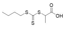Αντιδραστήριο 2 ΣΥΝΟΛΩΝ (((Butylthio) carbonothioyl) θειο) propanoic όξινη κίτρινη σκόνη CAS Νο 480436-46-2 C8H14O2S3