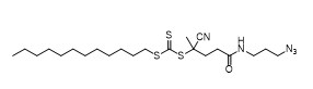 5 ((3-Azidopropyl) αμινο) - 2-κυανός-5-oxopentan-2 dodecyl carbonotrithioate CAS αριθ.	1644536-24-2 C22H39N5OS3