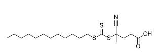 4-κυανός-4-dodecylsulfanylcarbothioylsulfanylpentanoic όξινο CAS Νο 870196-80-8 C19H33NO2S3 από το λευκό στο κίτρινο στερεό