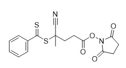 Ν-Succinimidyl 4-κυανός-4 (Phenylcarbonothioylthio) αντιδραστήριο CAS 864066-74-0 C17H16N2O4S2 95% ΣΥΝΟΛΩΝ Pentanoate