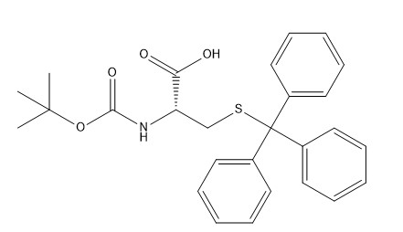 98% παράγωγα CAS 21947-98-8 boc-Cys αμινοξέος (Trt) - σκόνη OH C27H29NO4S