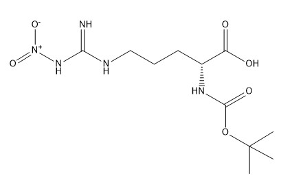 Παράγωγα CAS 50913-12-7 boc-δ-Arg αμινοξέος αγνότητας 98% (NO2) - άσπρο στερεό OH C11H21N5O6