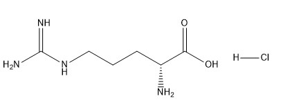 Υδροχλωρίδιο C6H15ClN4O2 δ-Arginine παραγώγων CAS 627-75-8 αμινοξέος αγνότητας 98%