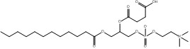 CAS 118426-36-1 2 ((3-Carboxypropanoyl) oxy) - (dodecanoyloxy) προπυλίου ((trimethylammonio) αιθύλιο 2) φωσφορικό άλας 3